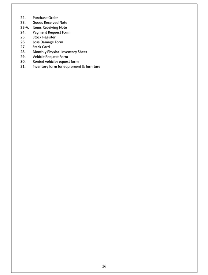 yef administrative and policy manual